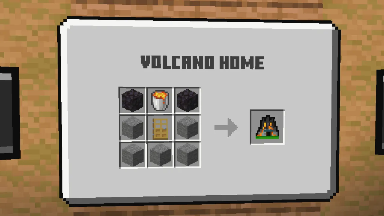 Volcano Home crafting recipe